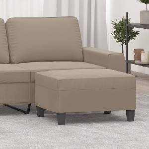 vidaXL Табуретка, таупе, 70x55x41 см, плат микрофибър (349361)