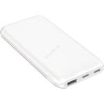 Platinet Power Bank 10000 mAh 10W PD 2xUSB-C + 1xUSB-A, бял (PL0607)