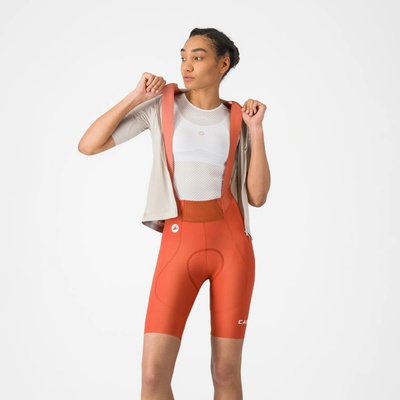 Castelli dámské Espresso 2 W DT Bibshort Paprika