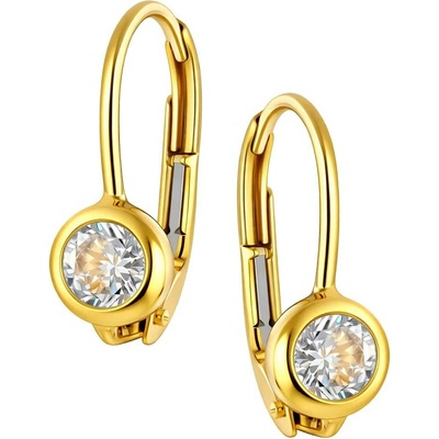 Zlaton Náušnice žluté zlato s kamenem visací 1.4g 000400309192