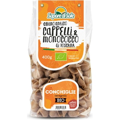 Sapore di Sole Bio Conchiglie Cappelli & Monococco těstoviny z tvrdé pšenice 400 g