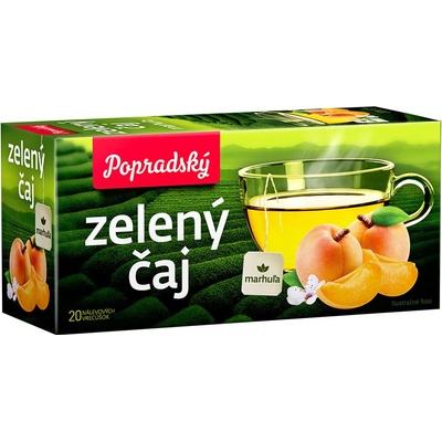 BOP Zelený čaj Meruňka 20 x 1,5 g