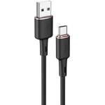 ACEFAST - Кабел за данни (C2-04) - USB към Type-C, бързо зареждане, 3A, 1.2 м - Черен