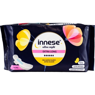 innese ULTRA NIGHT hygienické vložky s křidélky 5 ks