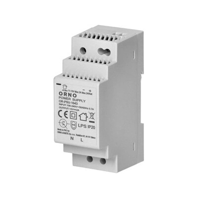 Napájení na lištu DIN 12VDC, 2A, 24W, šířka 2 moduly