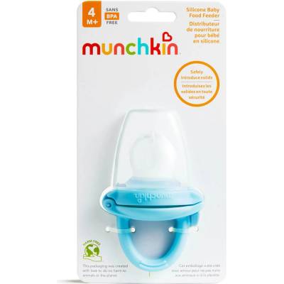 Munchkin silikonové krmítko modré