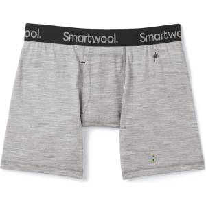 Smartwool Мъжко мериносово термобельо Smartwool Merino Boxer Brief Boxed Merino base layer - Light Gray Heather (015-1636-0312)