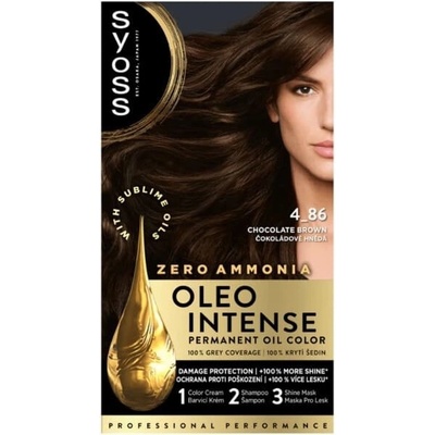 Syoss Oleo Intense farba na vlasy Čokoládovo hnedý 4-86 50 ml