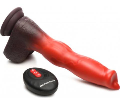 Creature Cocks Ramming Hound Thrusting & Vibrating Silicone Dildo