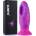 HISMITH HSD18 Huge Dragon Egg Dildo Suction Cup 9.96" Purple-Pink