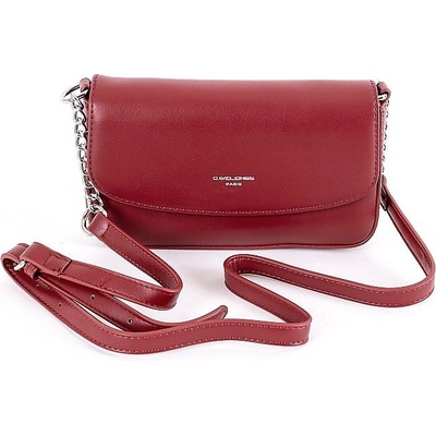 David Jones malá tmavěcrossbody kabelka CM6262A červená