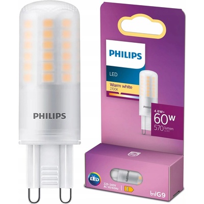Philips 8718699774073 LED žiarovka Kapsule 1x4,8W G9 570lm 2700K teplá biela