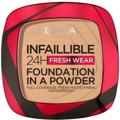 L'Oréal Infaillible 24H Fresh Wear Foundation In A Powder дълготраен прахообразен фон дьо тен 9 g нюанс 250 Radiant Sand