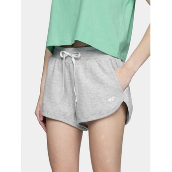 4F H4L21 SKDD015 cold dámské kraťasy light grey melange