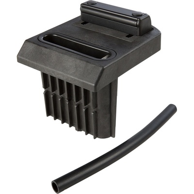 LOCINOX® OGS středový spodní doraz s odtokem vody, pro dvoukřídlové vrata, k zabetonování