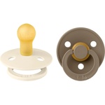 BIBS Залъгалки Bibs - Colour, Ivory/Dark Oak, 0-6 м, 2 броя (110358) - baby
