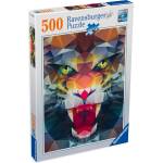 Ravensburger Пъзел Ravensburger от 500 части - Многоъгълен лъв (16984)