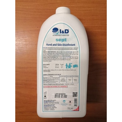 I&D SEPT Profesionálny dezinfekčný prípravok na ruky 1000 ml