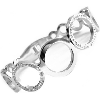 Steel Jewelry náramek s kruhy z chirurgické oceli NR150136