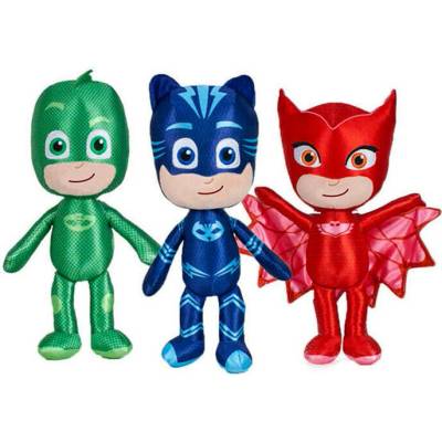SET Plyšové hračky PJ Masks Owlette | Catboy | Gekko 22 cm