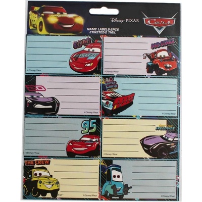 Етикети за тетрадки The Cars (16 броя) (772-18246)