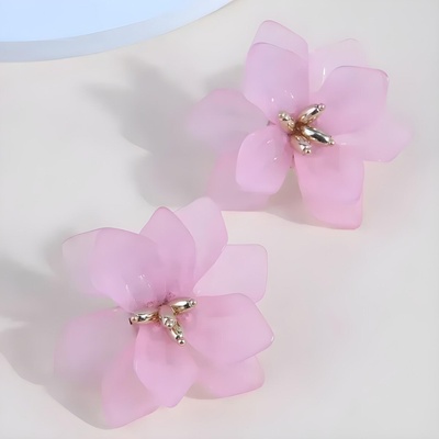 HARAHU Обици fi-29832 - Розови kp29832 (fi-29832)