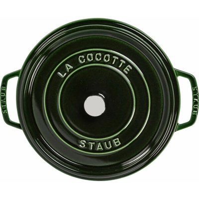 Staub La Cocotte 28cm round, Basil, Cast Iron