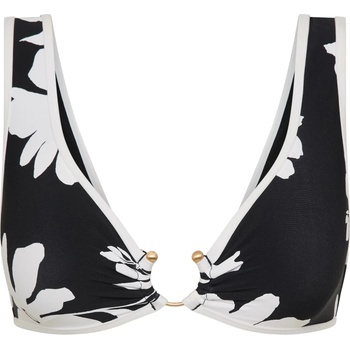 Seafolly Дамско бикини горнище Seafolly Mayflower Ring Front Tank Bikini top - Black - размер 32 (EU) (150-6644-0111)