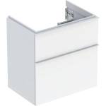Geberit iCon - Шкафче за умивалник, 59x62x42 см, 2 чекмеджета, лъскаво бяло 502.307. 01.1 (502.307.01.1)