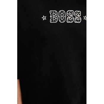 BOSS Orange Памучен суичър BOSS Orange в черно с апликация 50546961 (50546961)