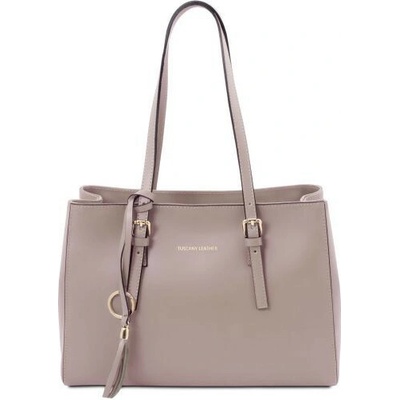Tuscany Leather Kožená business kabelka svetlobéžová 2037 1 96