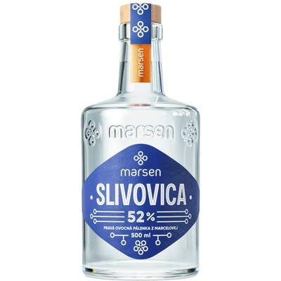 Marsen Slivovica 52% 0,5 l (čistá fľaša)