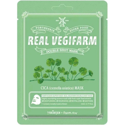 Fortheskin - Super Food Real Vegifarm Double Shot Mask 23ml - Cica