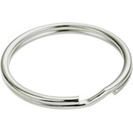 STOKER Steel Nickel-plated keyring 40 mm 100 units - Silver (Grey)