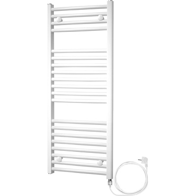Mereo Vykurovací rebrík rovný elektrický 600 mm x 1690 mm biely MER-MT13E