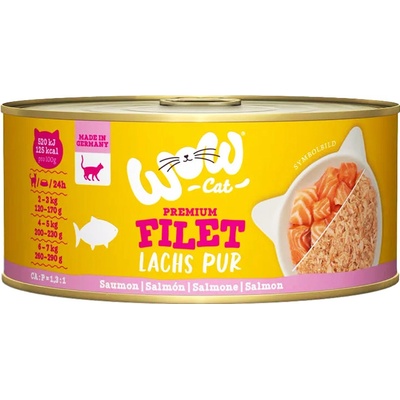 WOW Cat adult Filet Losos PUR 70 g