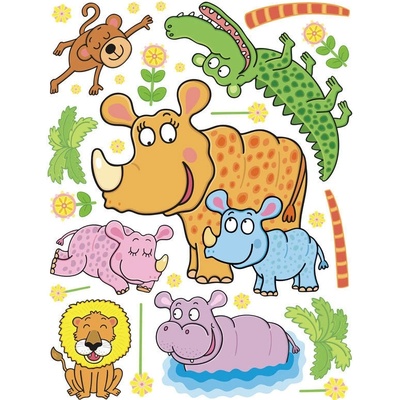 AG Design K 1051 Samolepka na zeď Džungle 65 x 85 cm – Zbozi.Blesk.cz
