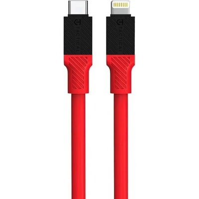 Tactical Здрав кабел с бързо зареждане за устройства с Lightning порт (100 см) - Tactical Fat Man USB-C to Lightning Cable 60W (червен) (57983117398)