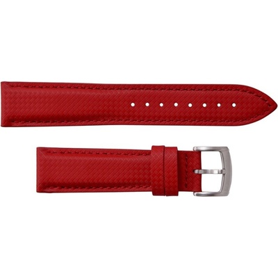 Хибридна каишка от каучук и кожа 20 мм, червена, rmn-rwb139-20pl-4a (rmn-rwb139-20pl-4a)