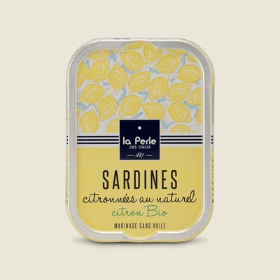 La Perle des Dieux Sardinky v citronové šťávě bez oleje, 115g