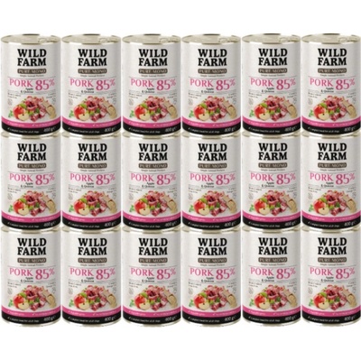 Wild Farm Pure Mono Bravčové mäso jablká a quinoa 18 x 400 g