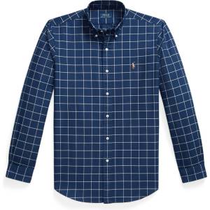 Ralph Lauren Риза с дълъг ръкав Polo Ralph Lauren Men's Long Sleeve Patterned Shirt - Navy/White