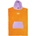 Ocean & earth Hooded Youth poncho - Orange (Orange)