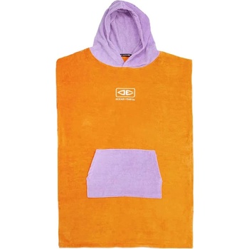 Ocean & earth Hooded Youth poncho - Orange (Orange)