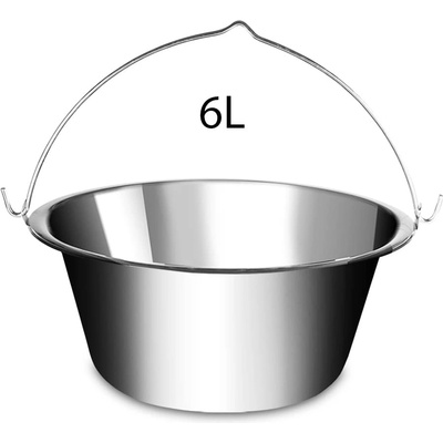 Lux LK-6 Nerezový kotlík na guláš Klasik 6l – Zboží Mobilmania
