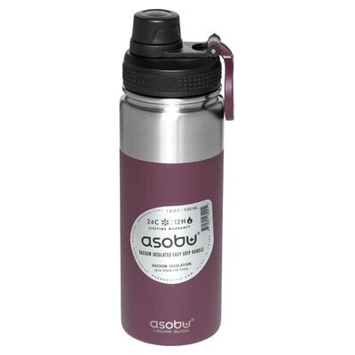 Asobu Alpine Flask Bottle Burgundy termofľaša chladný 530 ml