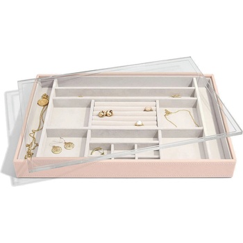 Stackers Ковчеже за бижута Stackers 16 камери с капаче supersize светлорозово (74408)