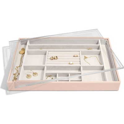 Stackers Ковчеже за бижута Stackers 16 камери с капаче supersize светлорозово (74408)