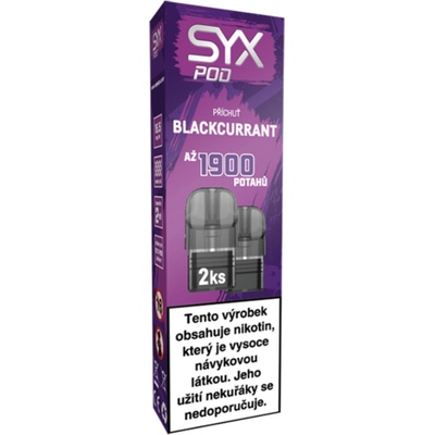 SYX POD náplň Blackcurrant 2ks 16,5mg