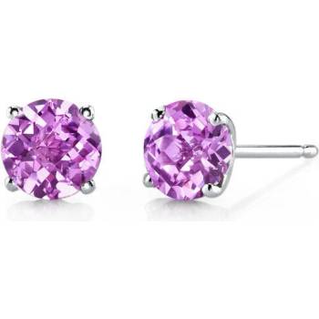 Eppi Zlaté náušnice s ružovými zafírmi Frey E33393